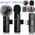 2-Pack Wireless Lavalier Clip-On Microphones